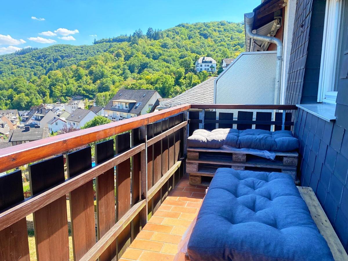 Burg Panorama Blick Moderne Zentrale Fewo Cochem Exterior photo